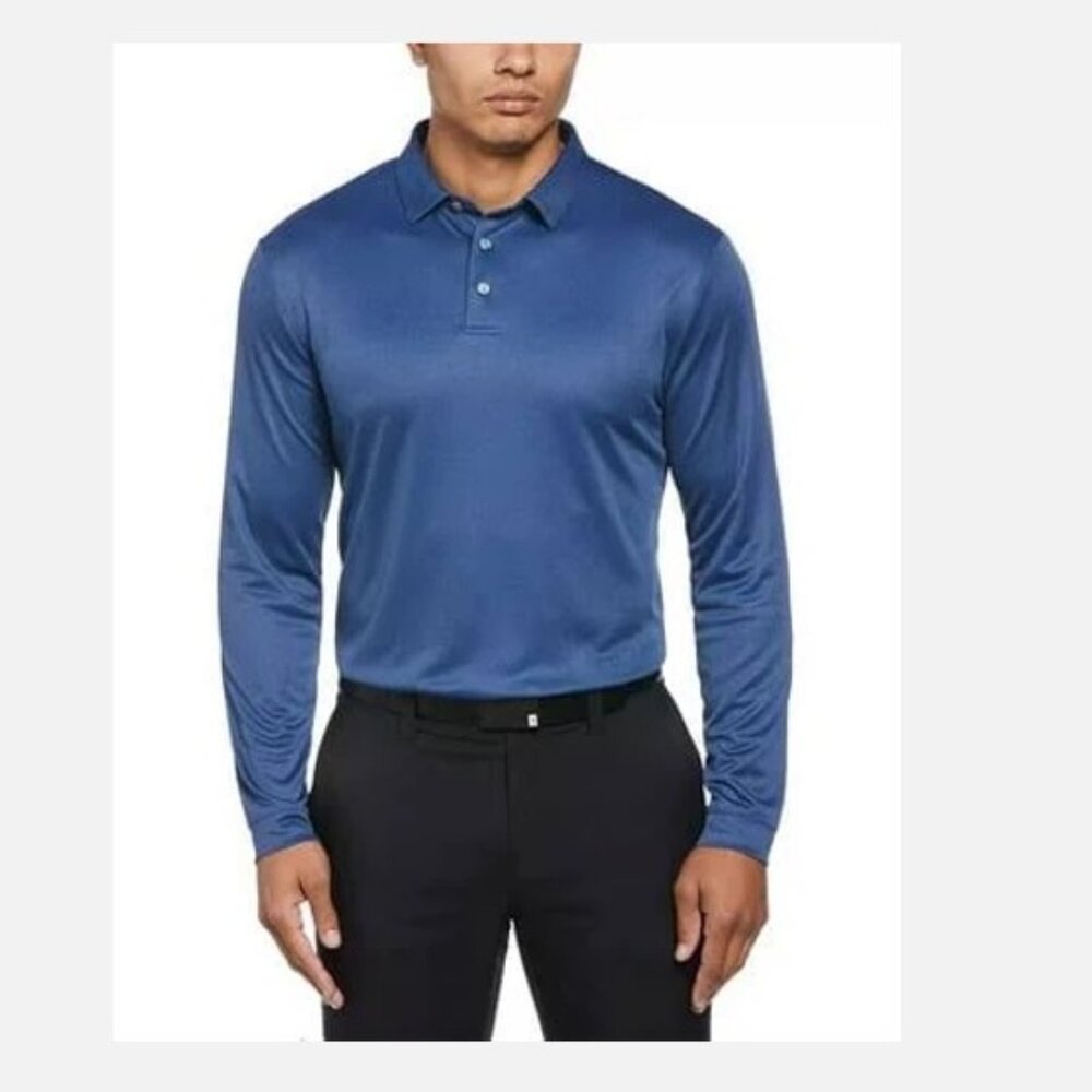 PGA Tour Men’s Golf Shirt, Blue, Size Large